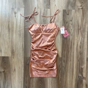 Rose Gold mini dress